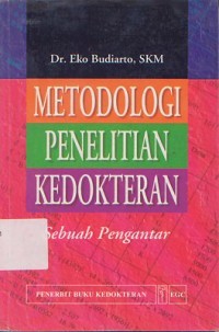 Image of Metodologi Penelitian Kedokteran Sebuah Pengantar
